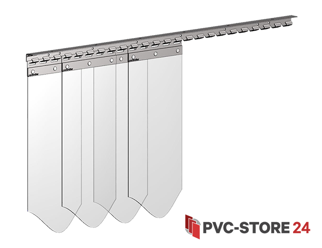 PVC Lamellen Streifen 200x2mm Streifenvorhang  Vorhang für Stall Tore Industie 