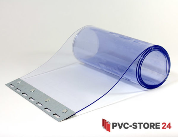PVC Ersatzstreifen Streifenvorhang Lamellenvorhang Streifen Vorhang 300x3mm Blau 