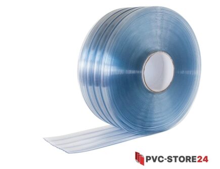 Lamellenvorhang Rollenware Weich PVC   300 x 3 x 25 m blautransparent 