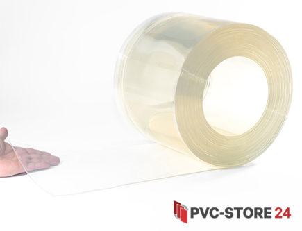 PVC Streifen Lamellen Vorhang 200x2mmx50mtr klare Rolle in Polar 
