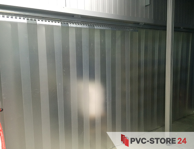 B 1,00m x H1,75m Lamellen PVC Streifen Vorhang 200x2mm 