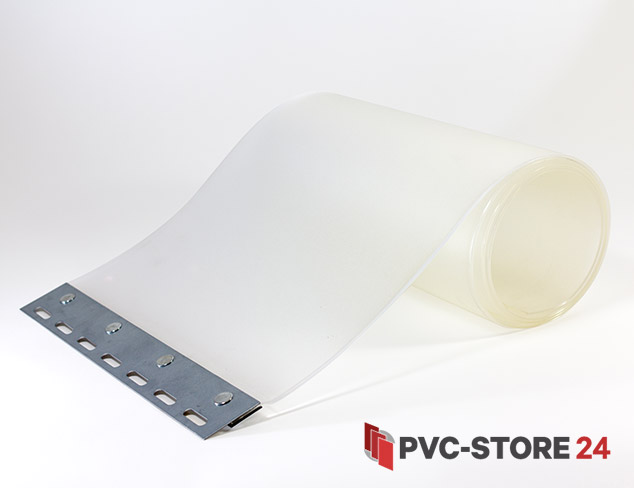 PVC Streifen Vorhang 10er Pack 300mm Pendelplatten Edelstahl auf Glanz poliert 