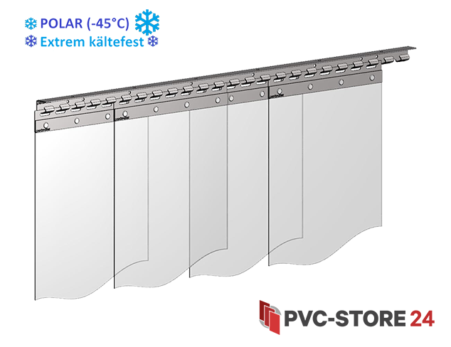Komplett inkl PVC Kühlhaus Vorhang bis 3,50m x 4,00m Zubehör 
